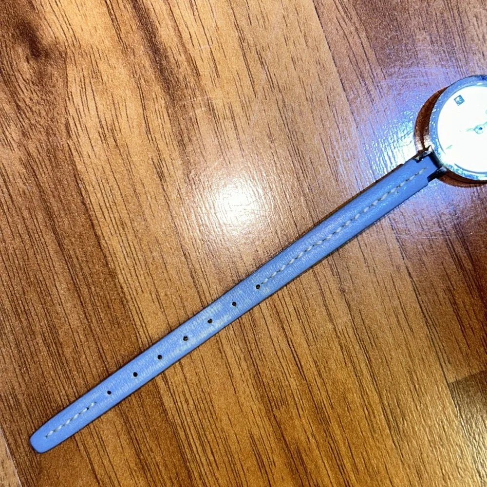 Vintage Coach Watch with Rhinestone Markers